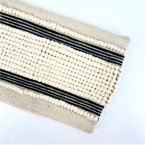 Indigo Collection - Tan/Black Rectangle Decor Pillow Cover - Gently Used